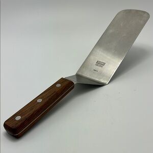 Vintage Kaicut Edges Ahesd Turner Spatula Wood Hangle‎ Made In Japan R55-8